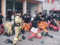 안산소방서, 실전과 같은”화학사고 누출 대비 훈련”에 총력