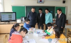 고영진 교육감, 양산서 ‘토요방과후학교’ 운영현황 살펴