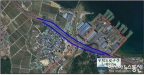 거제시, 국도14호선 사등면 성내지구 도로우회 안내