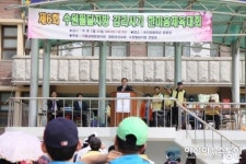 인사말 하는 장세희 수원팔달지방 사회평신도부 총무