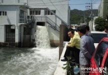 조영파 창원시 제2부시장, 배수펌프장 가동∙점검