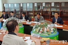안성시장, 안성 유일 개성공단 입주기업 (주)아모스 방문