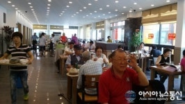 천안시 쌍용동 방아다리식당, 노인초청 점심 제공