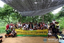 울산 민주시당, 행복드림 도시농장 첫 수확 한마음 축제 열어
