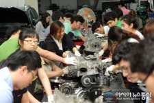 자동차 부품업체 직원들, 대가대서 자동차 공부