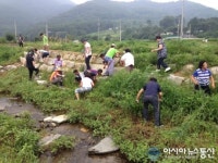 아산시환경보전과, 도고면 시전1리 실개천 자연정화 활동