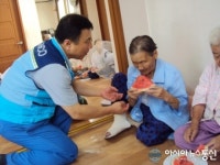 포항제철소, 자매마을과 온정 나누하며 무더위 극복