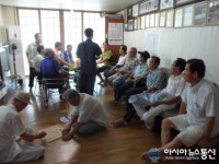 진해구 웅동2동, 경로당 시설점검∙노인 건강 체크