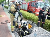 인천남동소방서, 만수분기전력구 합동소방훈련