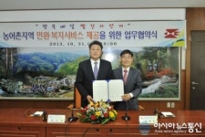봉화군, 봉화우체국과 행복배달 빨간자전거 업무협약 체결