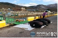 김천 부항 월곡리 구름다리 안녕 기원제 지내