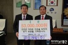 금성개발(주), 훈훈한 온정 귀감