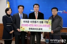 김해 “한독하이드로릭” 라경배 대표...이웃돕기 성품 기탁