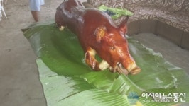 필리핀 통돼지 바베큐 리천 바보이