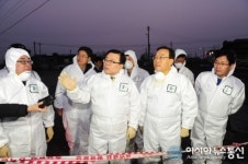 이동필 농림축산식품부장관 고창 AI 발생지역 방문