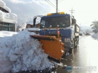 박만희 인천종합건설본부장, 강릉시 제설작업 현장 지원