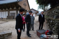 김학태 경주소방서장, 기림사 현지지도 방문