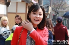 촬영장 봄처녀! 백승희 미소 인상적