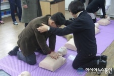 인천부평소방서, 산곡여자중학교 교직원 심폐소생술 교육
