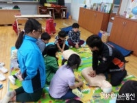 함안소방서, 월촌초등학교에서 응급처치 실습교육