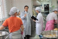 영양교육지원청, 학교급식 위생.안전 점검 실시