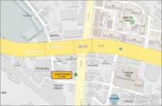 구로구 경인중학교 시내버스 정류장 정차 버스 확대