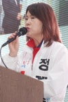 (임상오 동두천시장 후보 유세) 기호 1번 지지호소 하는 정계숙 시의원 후보