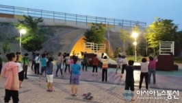 진주시민을 위한 한밤체조교실 인기