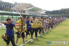 예천서 경북도지사기 전국 초중 양궁대회 개막