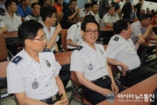 신우균 만월지구대장, 정년퇴임식 참석