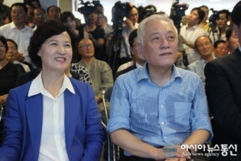 김한길 공동대표, 김두관 후보 개소식에서