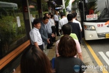 (종합)이석우 남양주시장, 고속화도로 출퇴근 노선버스 입석금지 현장점검