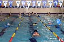 장수한누리전당, 여름방학 어린이 수영교실 ‘인기’