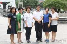 교황 방문날 꽃동네 봉사자들 노숙인 급식 봉사