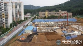 광양 용강중 신축공사 현장 인근 소음 피해 호소