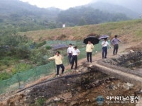 이기태 창원시 의창구청장, 소계소류지 현장점검