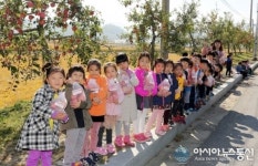 충주사과나무길 어린이 초청 사과따기 체험