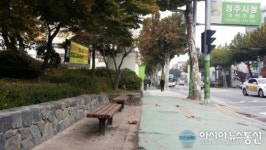 청주시노인병원 노조 농성철회…평온해진 시청정문 앞