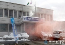 태안군 이원면, 청사 화재진압 합동소방훈련 실시