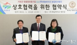 거창군 마을기업-(주)하늘바이오, MOU 체결
