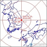 영덕 북북동 22Km해역서 2.2규모 지진 발생