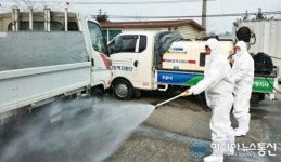 (포토)충북농협, 구제역 차단 축산사업장 일제소독