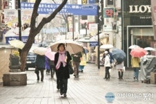 충북 전역 봄비…예상강수량 10~30mm