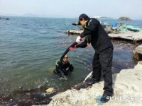 창원해경-한국해양구조협회, 진해 초리도 연안 수중정화