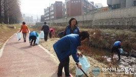 천안시,청룡동 바르게살기위원회, 삼룡천 대청소