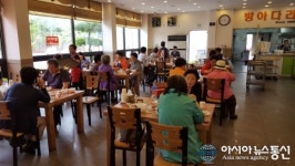 천안시. 쌍용2동 방아다리식당 경로잔치