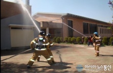 인천강화소방서, 바다의별 청소년수련원 합동소방훈련