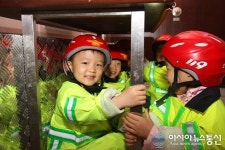 묵현초등학교, 이동안전체험차량 교육 진행