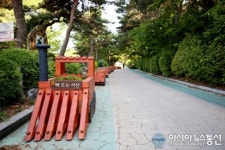 충남서산 부춘산 공원 기차 꽃박스 시민 호응