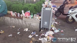 범계역 로데오거리, 떨어진 시민의식…쓰레기로 몸살